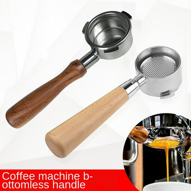 51/54/58mm Stainless Steel Portafilter Espressos Coffee Make Wooden Handle Filte